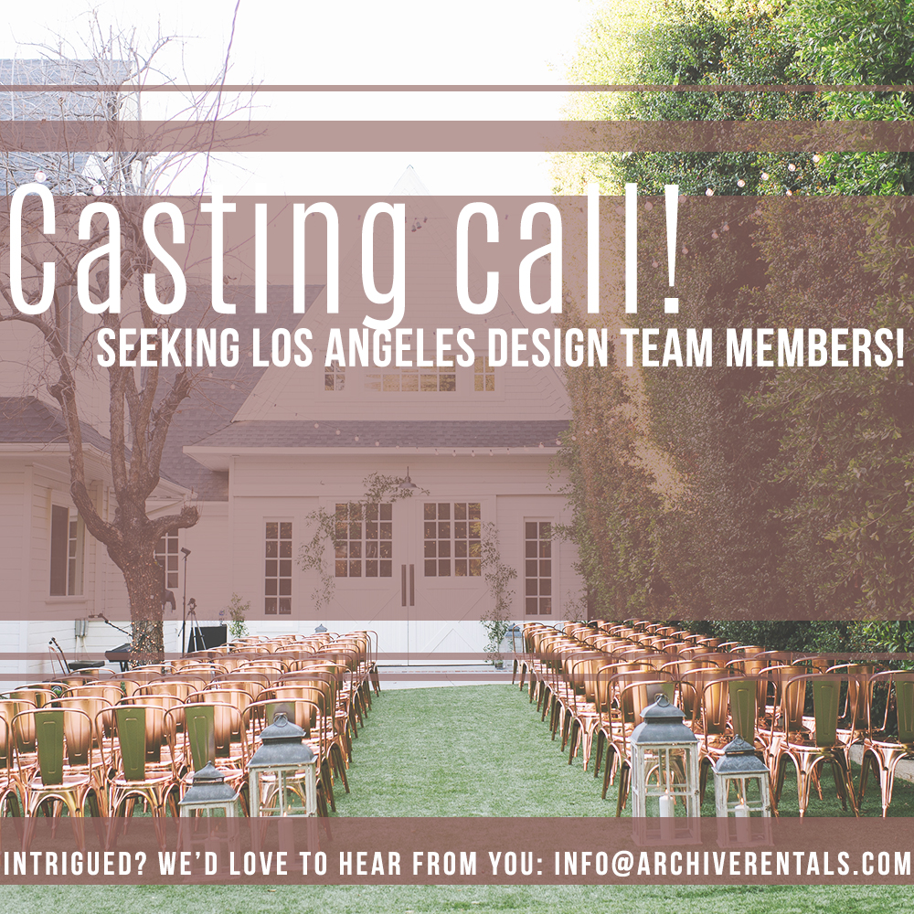 Now Hiring Los Angeles Design Team Member Archive Rentals