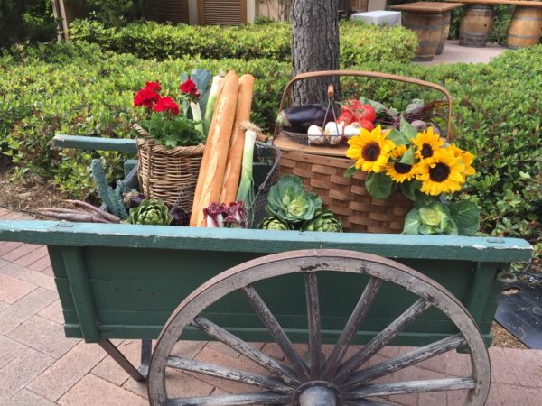 Merchant Cart - Green Wood Merchant Cart; A Perfect Place For Flowers ...