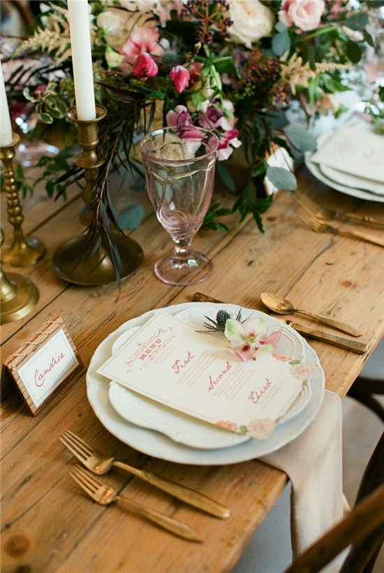 Wedding Gallery - Spring Tablescape: California