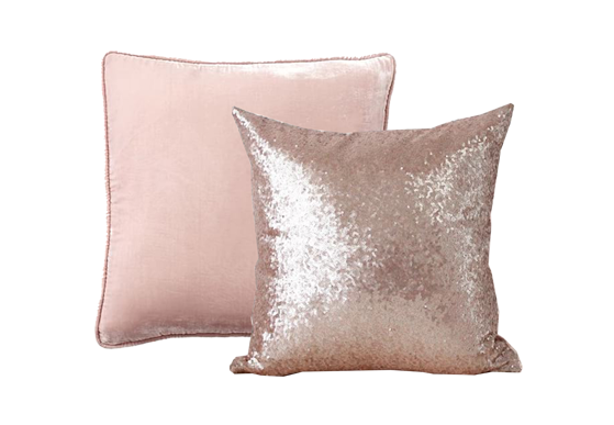 blush pillows