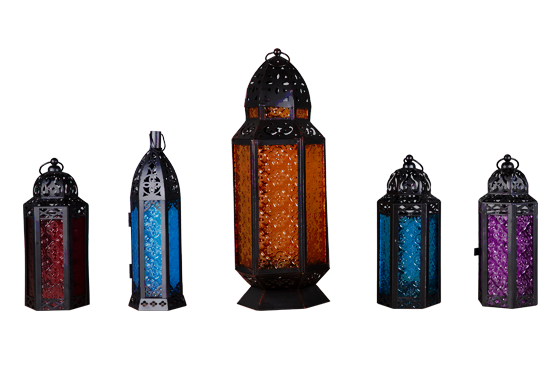 Colored Moroccan Lanterns – Texas