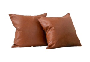 leather pillows