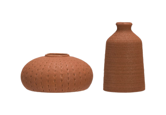 Saffron Terracotta Vases