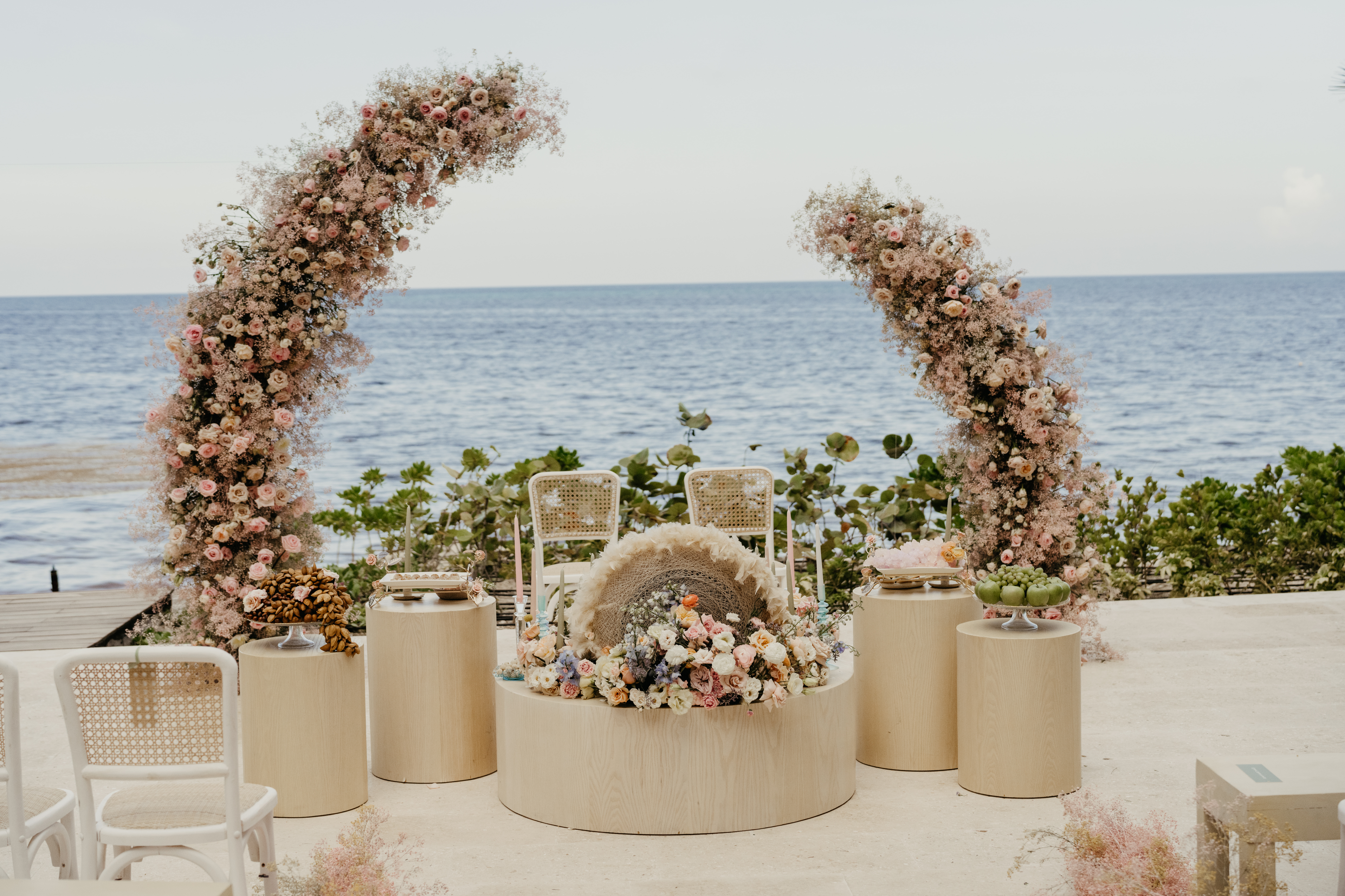Enchanting Pastel Pink Wedding: Hilton Cancun