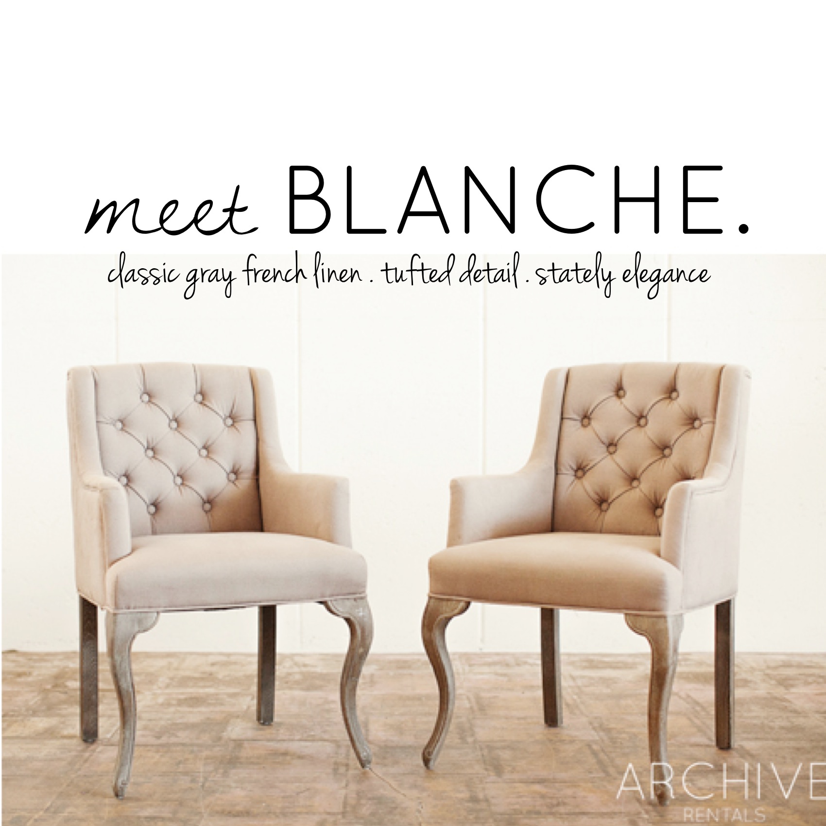 Archive Vintage Rentals Vintage Blanche Chair