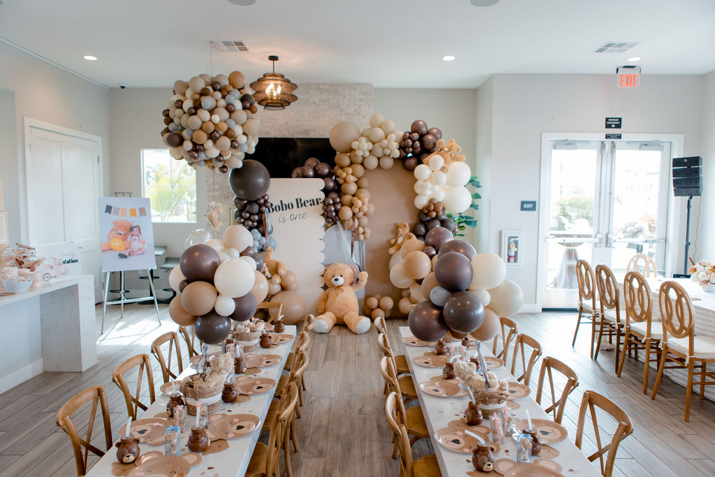 This adorable table setup created the perfect 1st birthday party! Our French Bistro Petite Chairs are just one example of the wide variety of event rental pieces we have made for any kids party. Archive has everything you need for your kids party rentals in Orange County, Los Angeles, and San Diego areas!